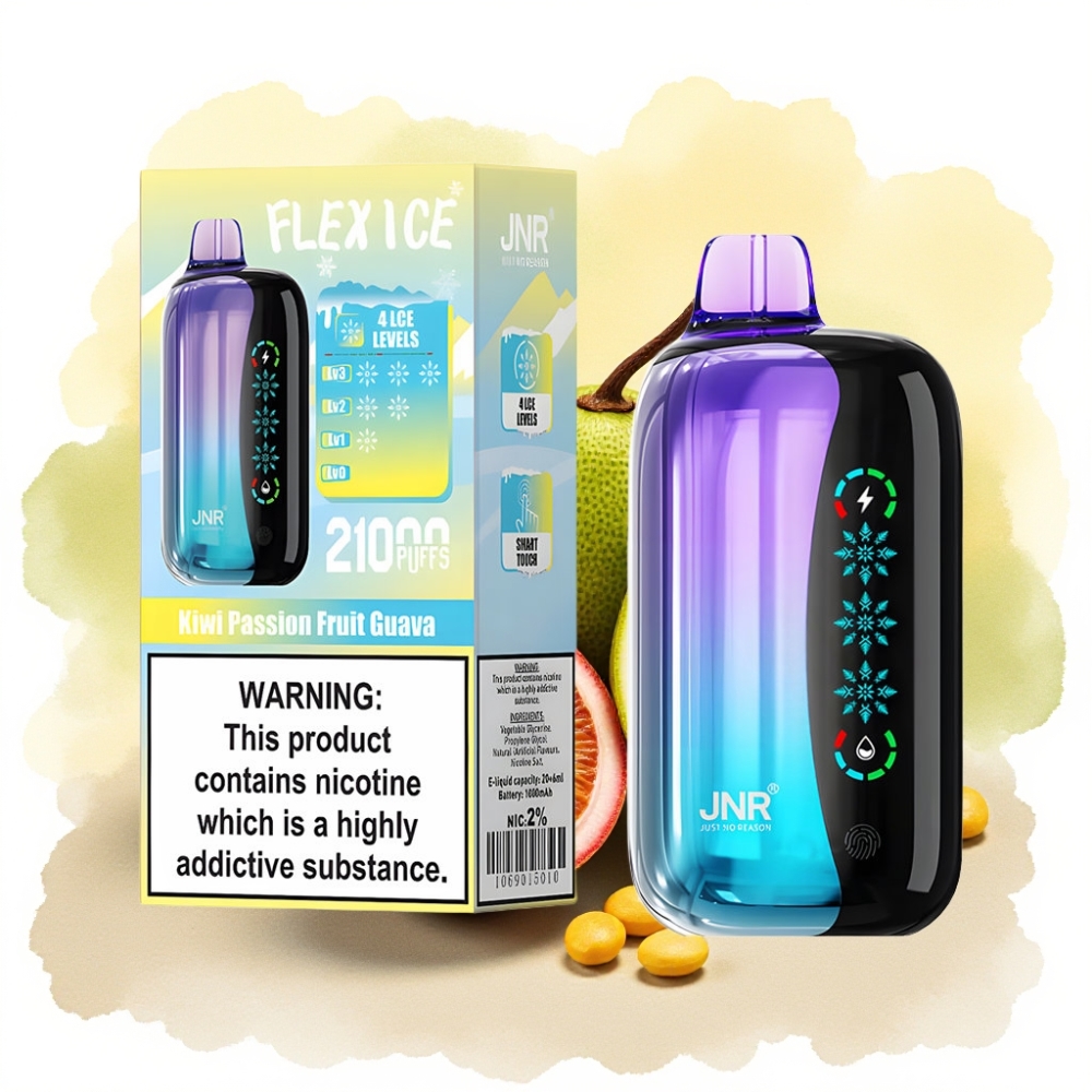 JNR Flex Ice 21000 نَفَثات تبريد قابل للتعديل كيوي جوافة فاكهة العاطفة