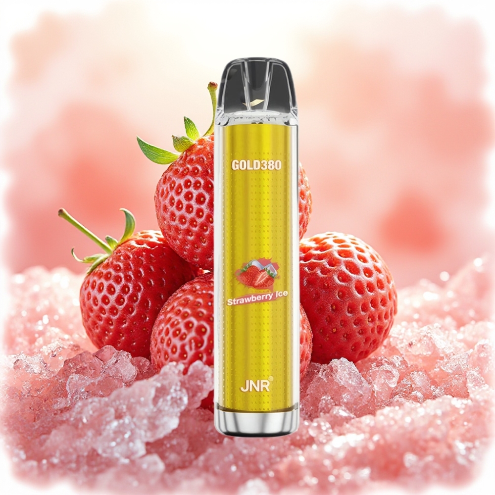 JNR Gold380 6000 نفخة ستروبيري آيس شيشة إلكترونية بطارية 1500 مللي أمبير