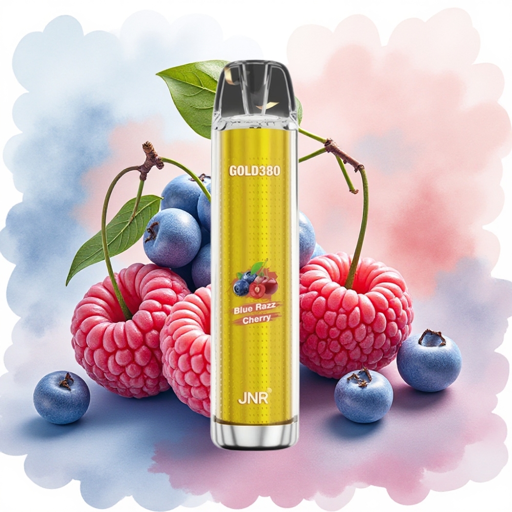 JNR Gold380 6000 نفخة سجارة إلكترونية بطعم توت أزرق وكريز