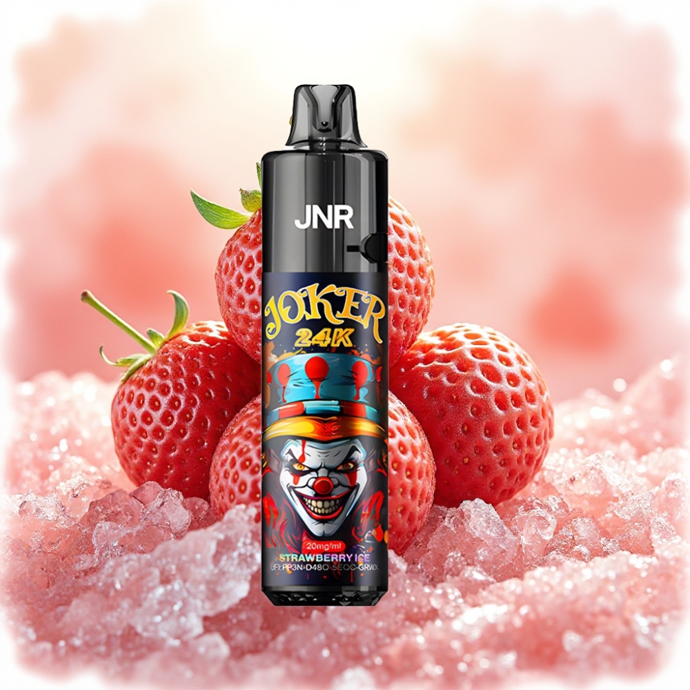 JNR Joker 24K Puffs ستروبيري آيس 2+10مل إعادة تعبئة بطارية 800 مللي أمبير
