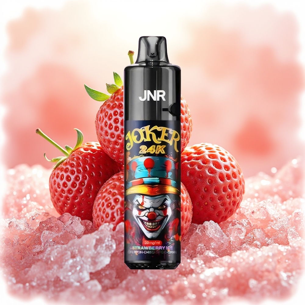 JNR Joker 24K Puffs ستروبيري آيس 2+10مل إعادة تعبئة بطارية 800 مللي أمبير