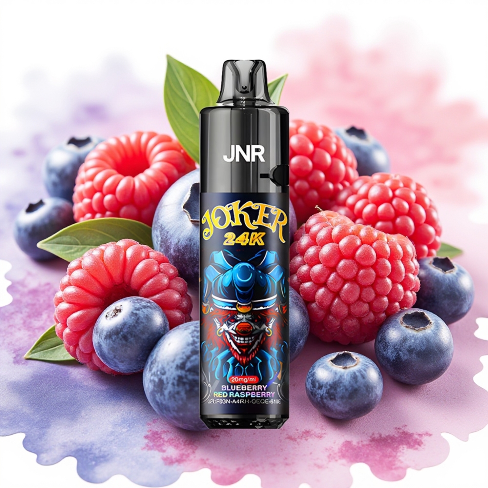 JNR Joker 24K Puffs سيدتي 2+10ml توت أزرق وتوت أحمر