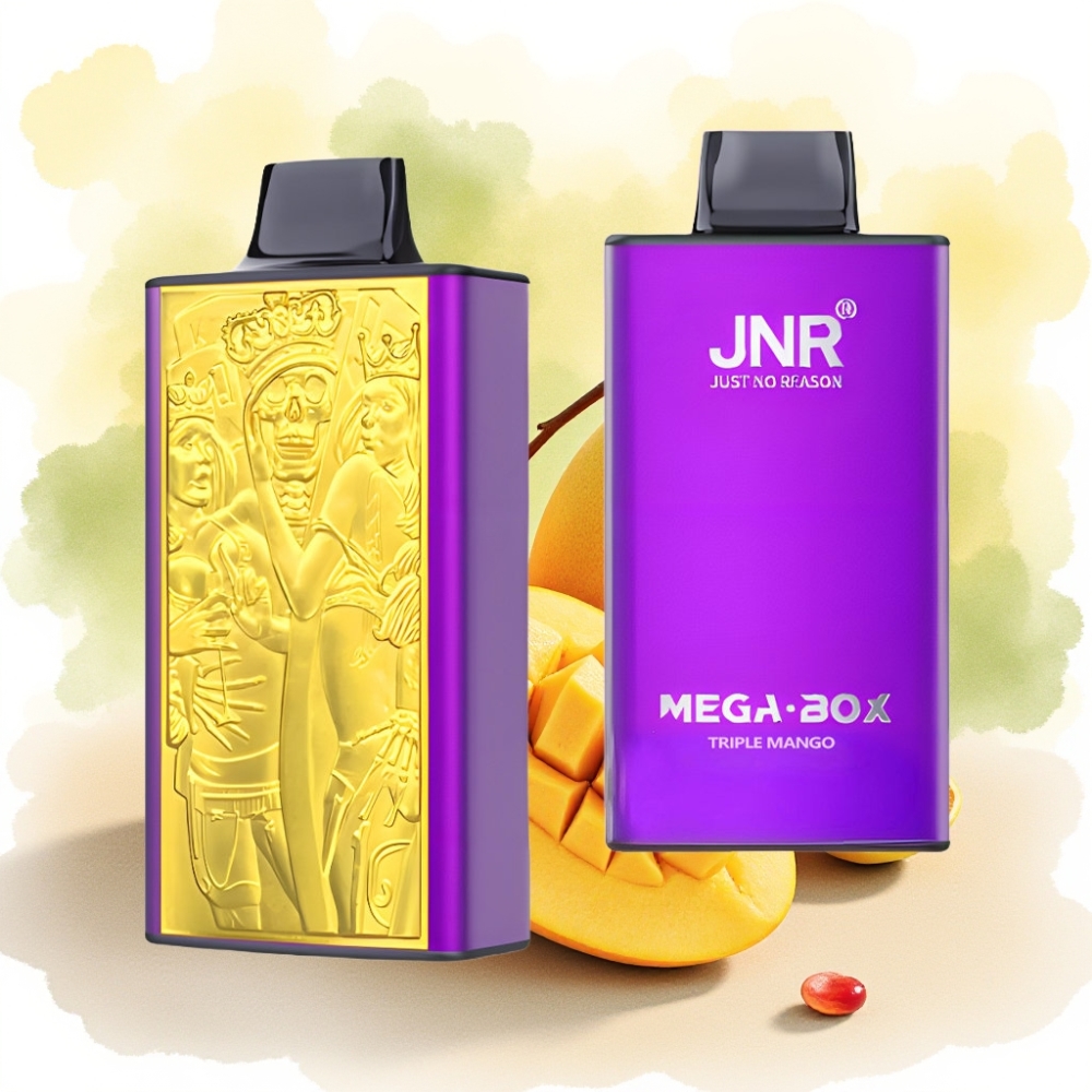 JNR Mega Box 25000 نفخة سيجارة إلكترونية مانجو ثلاثي بسعة 30مل وبطارية 850mAh