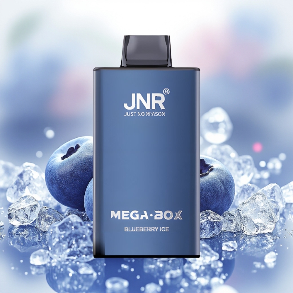 JNR Mega Box 25000 نفخة سجارة إلكترونية بطارية 850mAh بنكهة التوت الأزرق المثلج