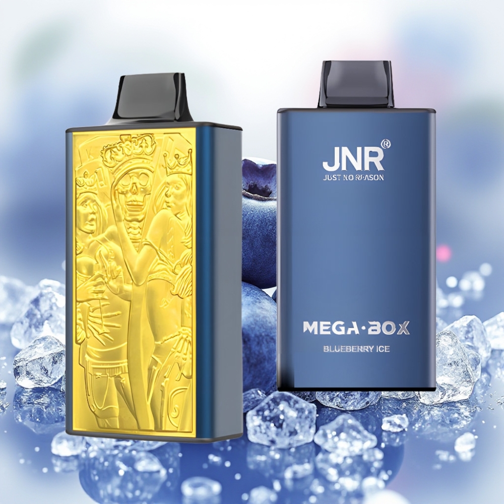 JNR Mega Box 25000 نفخة سجارة إلكترونية بطارية 850mAh بنكهة التوت الأزرق المثلج