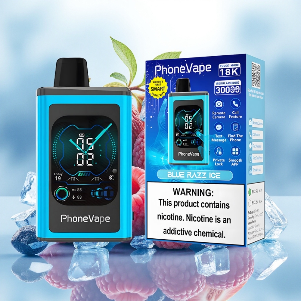 JNR PhoneVape 30000 نَفخة بطارية 850 مللي أمبير شاحن Type-C وضع توربو نكهة توت أزرق مثلج