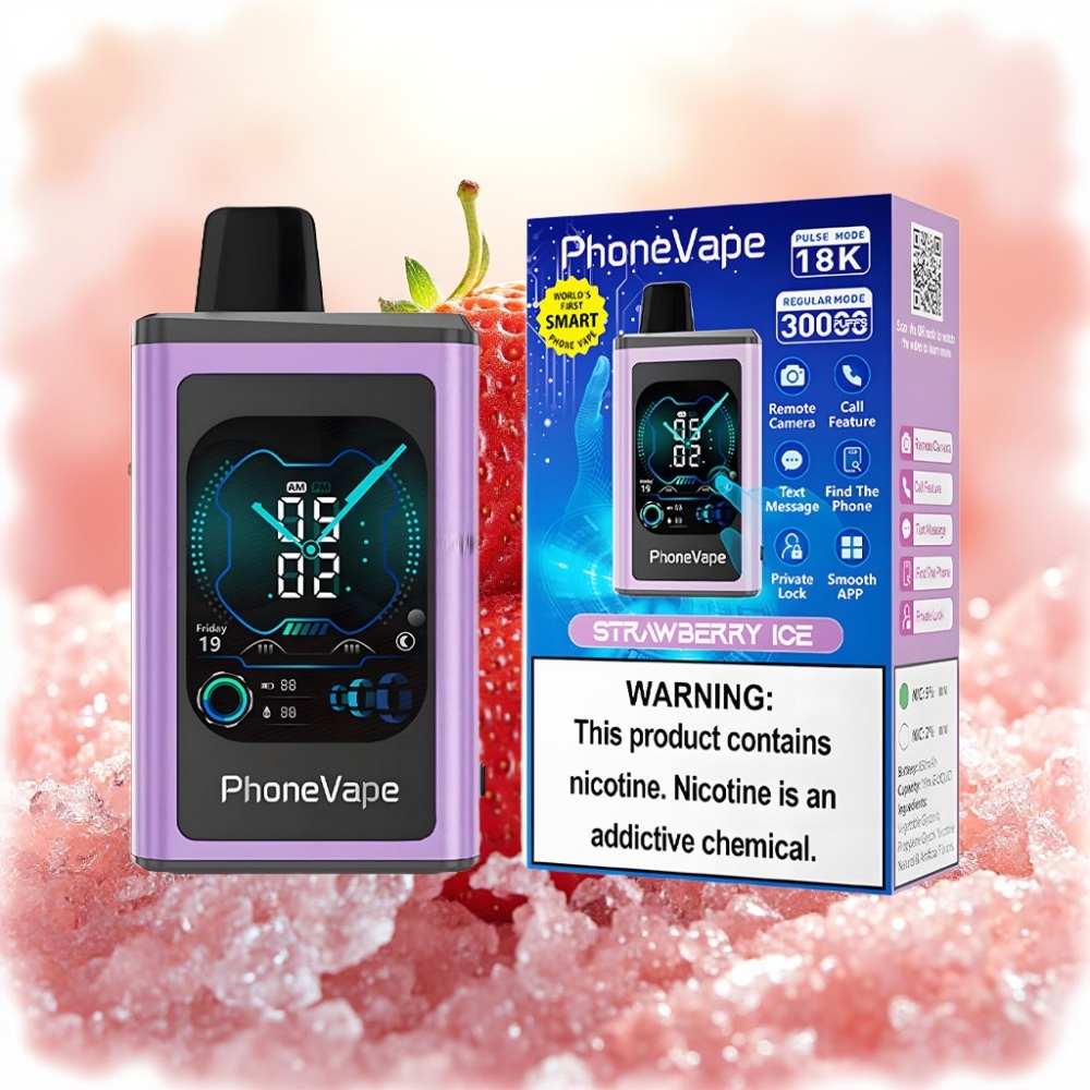 JNR PhoneVape 30000 نفخة بطارية 850mAh شاحن Type-C توربو فراولة آيس