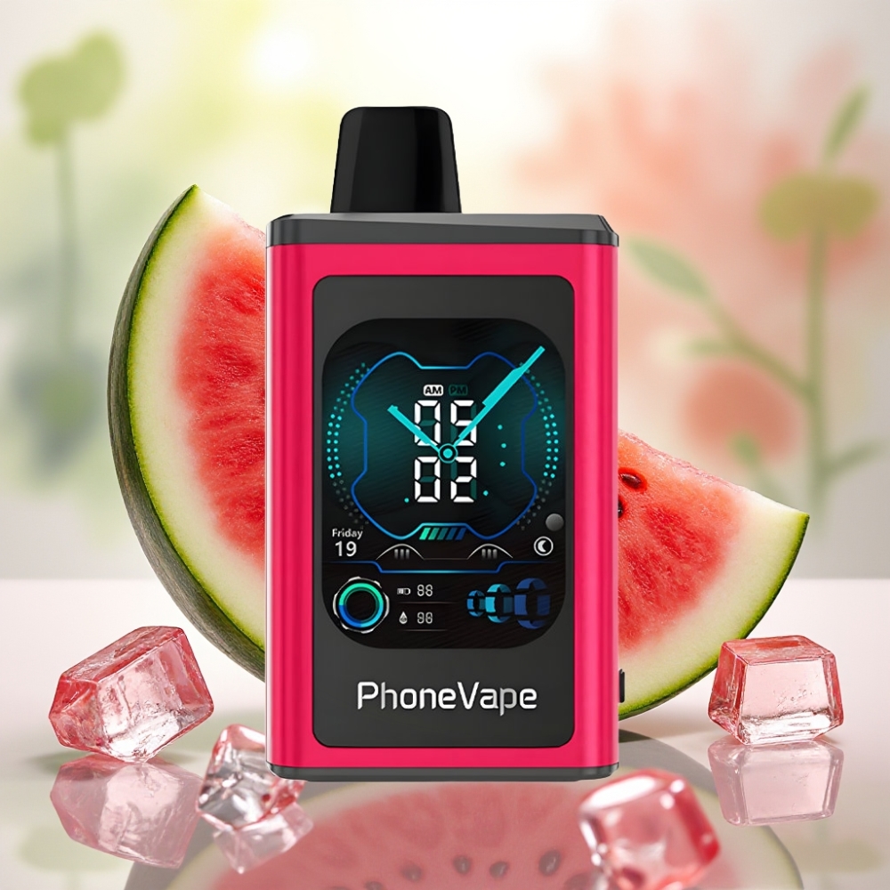 JNR PhoneVape 30000 نفخة بطارية 850mAh شاحن Type-C تحكم بالتطبيق بطيخ مثلج