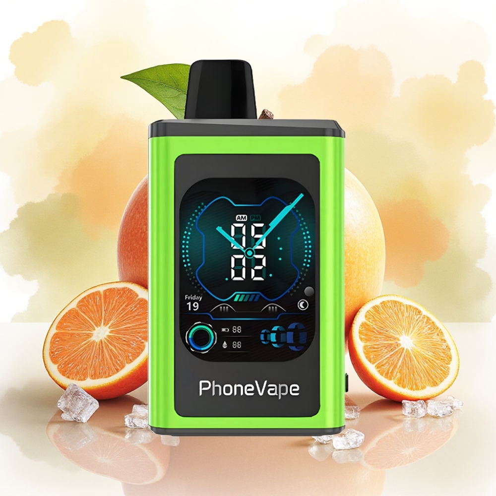 JNR PhoneVape 30000 نفخة بطارية 850mAh شاحن Type-C تفاحة حامضة مثلجة