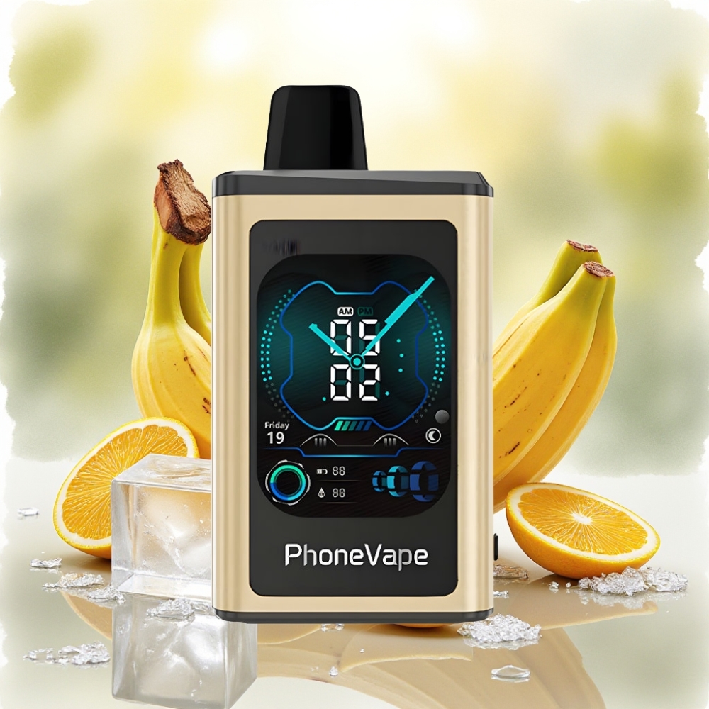 JNR PhoneVape 30000 نفخة شاحن Type-C تحكم بالتطبيق موز مثلج