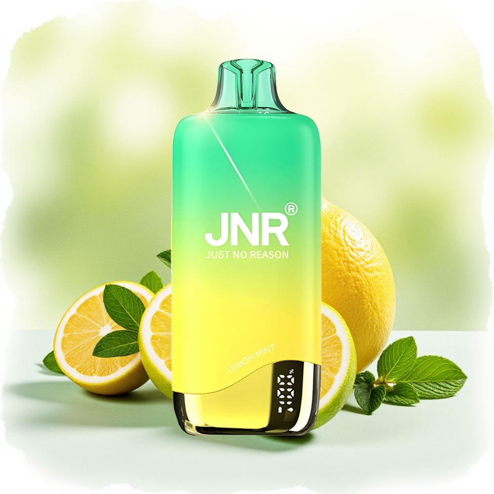 JNR Rainbow 10500 نفخة بطارية 600 مللي أمبير خزان 18 مل بنكهة ليمون نعناع