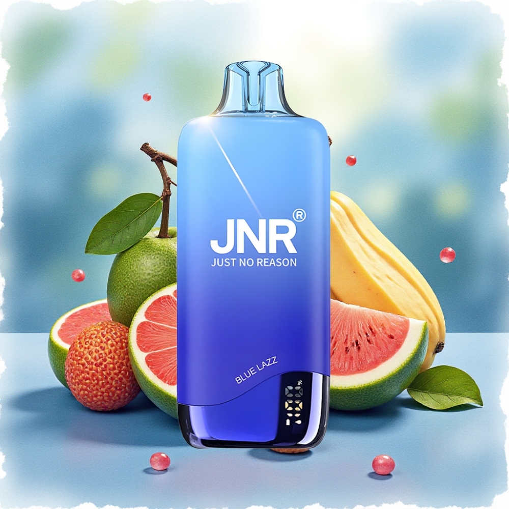 JNR Rainbow 10500 نفخة سيجارة إلكترونية يمكن التخلص منها بطارية 600mAh بخزان 18ml بنكهة البلوز لاز