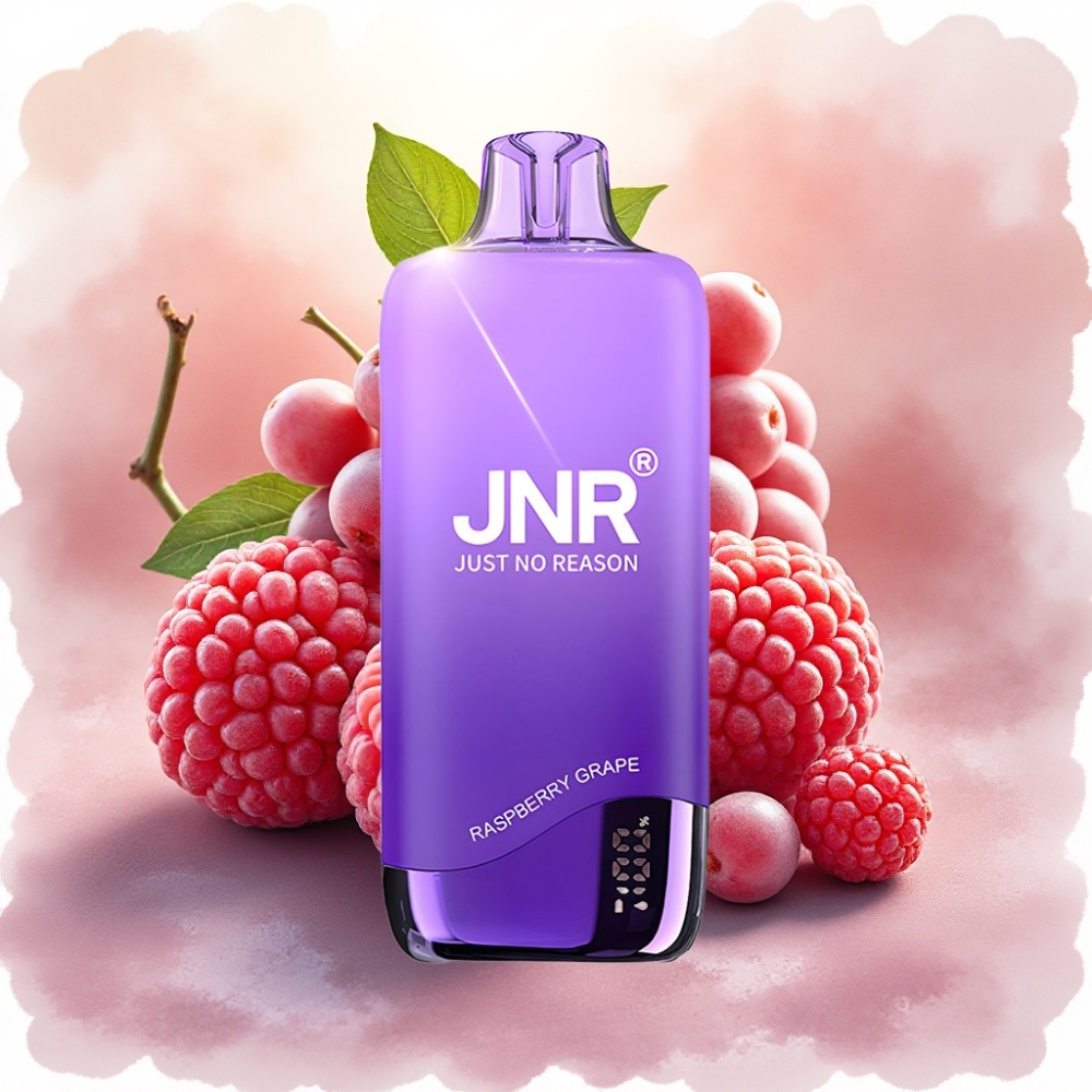 JNR Rainbow 10500 Puff جهاز تبخير قابل للتصرف بطعم توت العليق والعنب، 18 مل، شحن USB-C