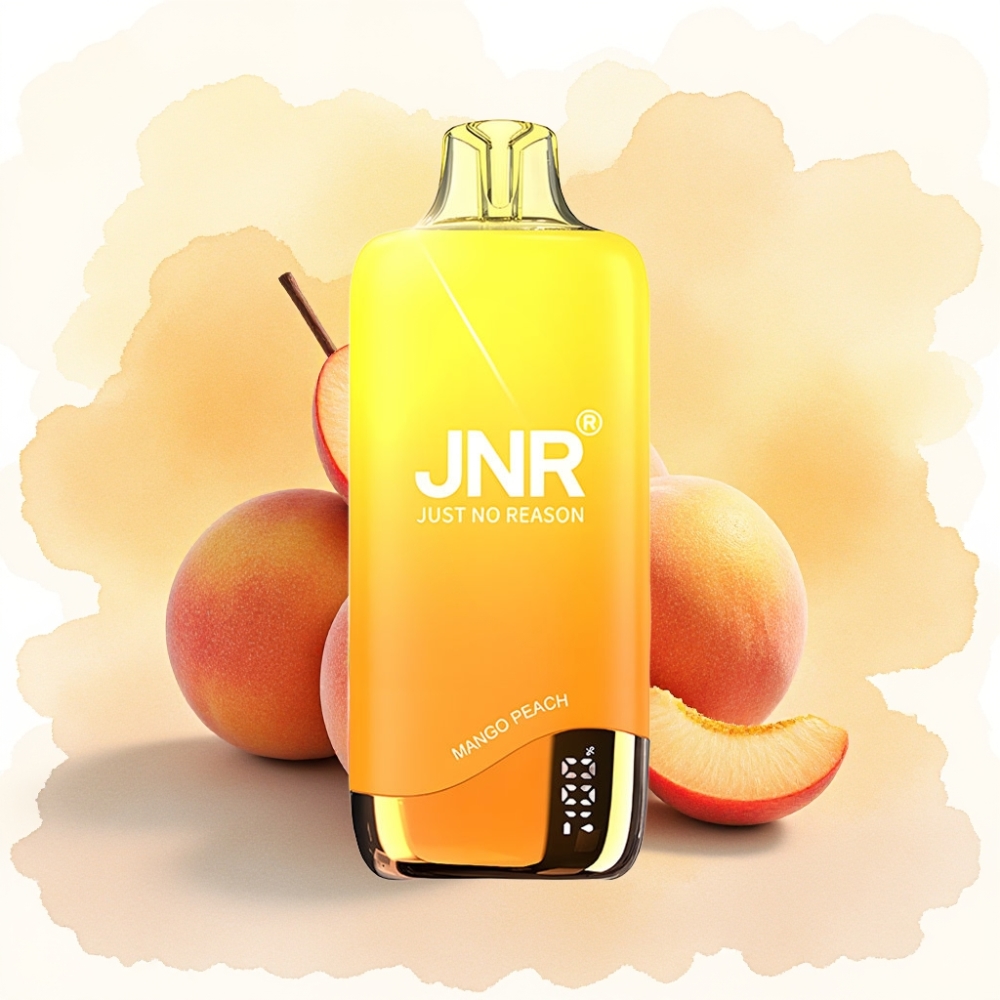 JNR Rainbow 10500 Puffs 0.8ohm Mesh 18ml مانجو خوخ