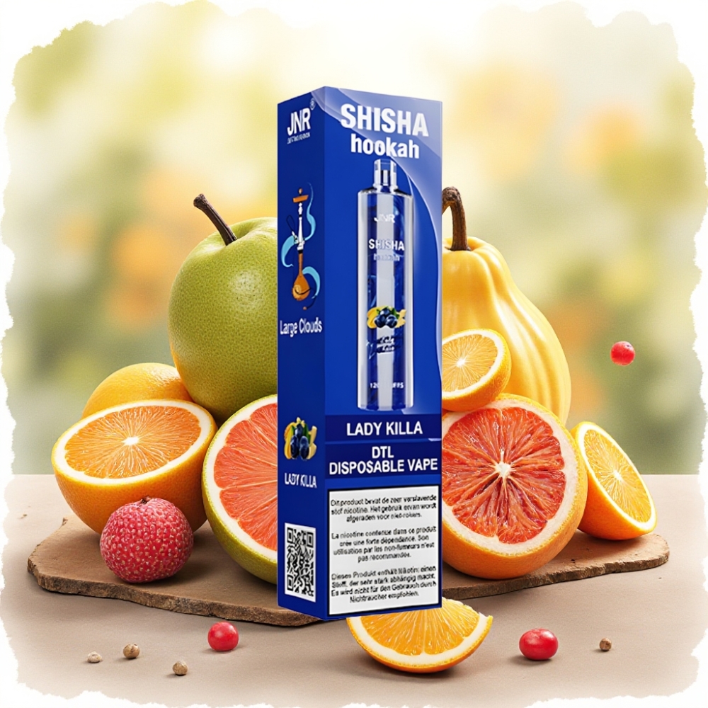 JNR Shisha Hookah 12000 Puffs 750mAh Type-C سيدة القاتلة