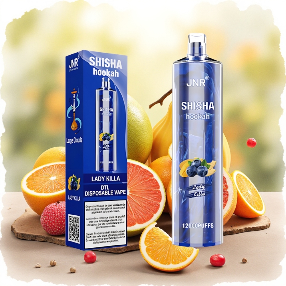 JNR Shisha Hookah 12000 Puffs 750mAh Type-C سيدة القاتلة