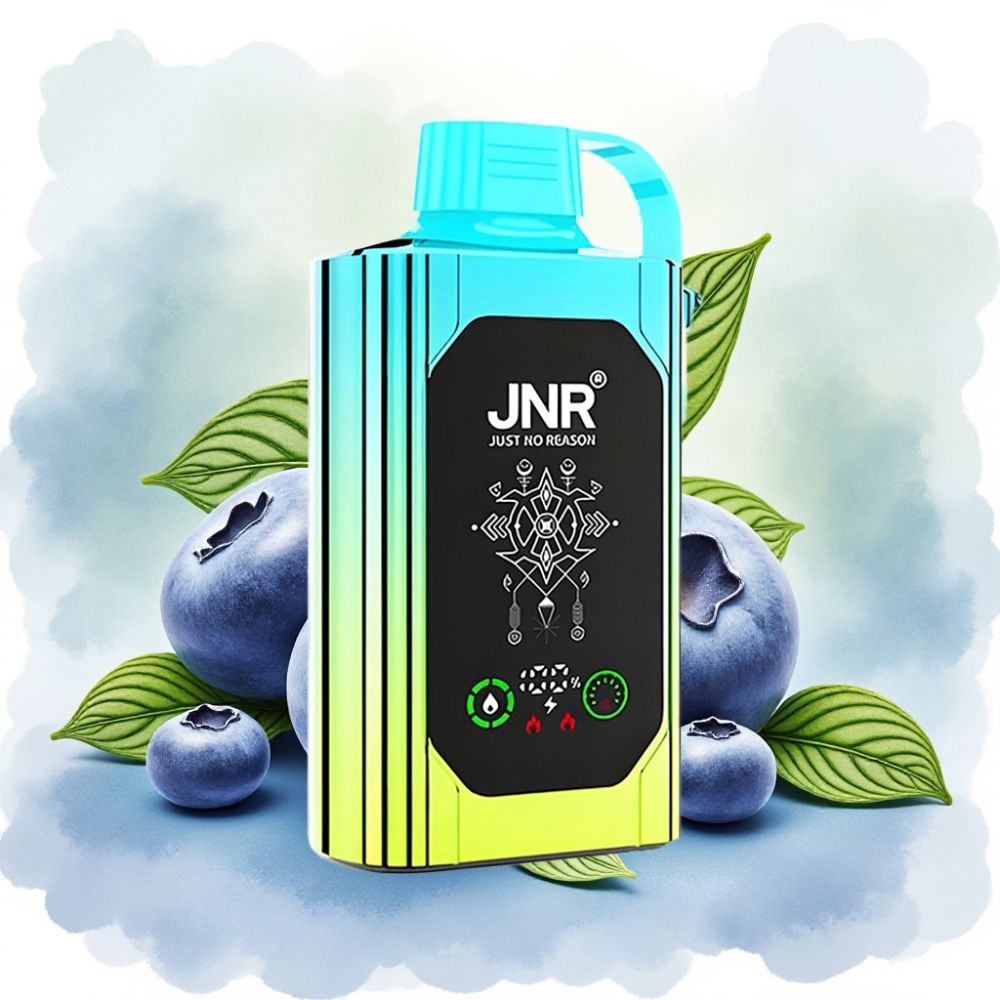 JNR Shisha Hookah Box 20500 نفخة بشاشة HD ونكهة بلوبيري نعناع