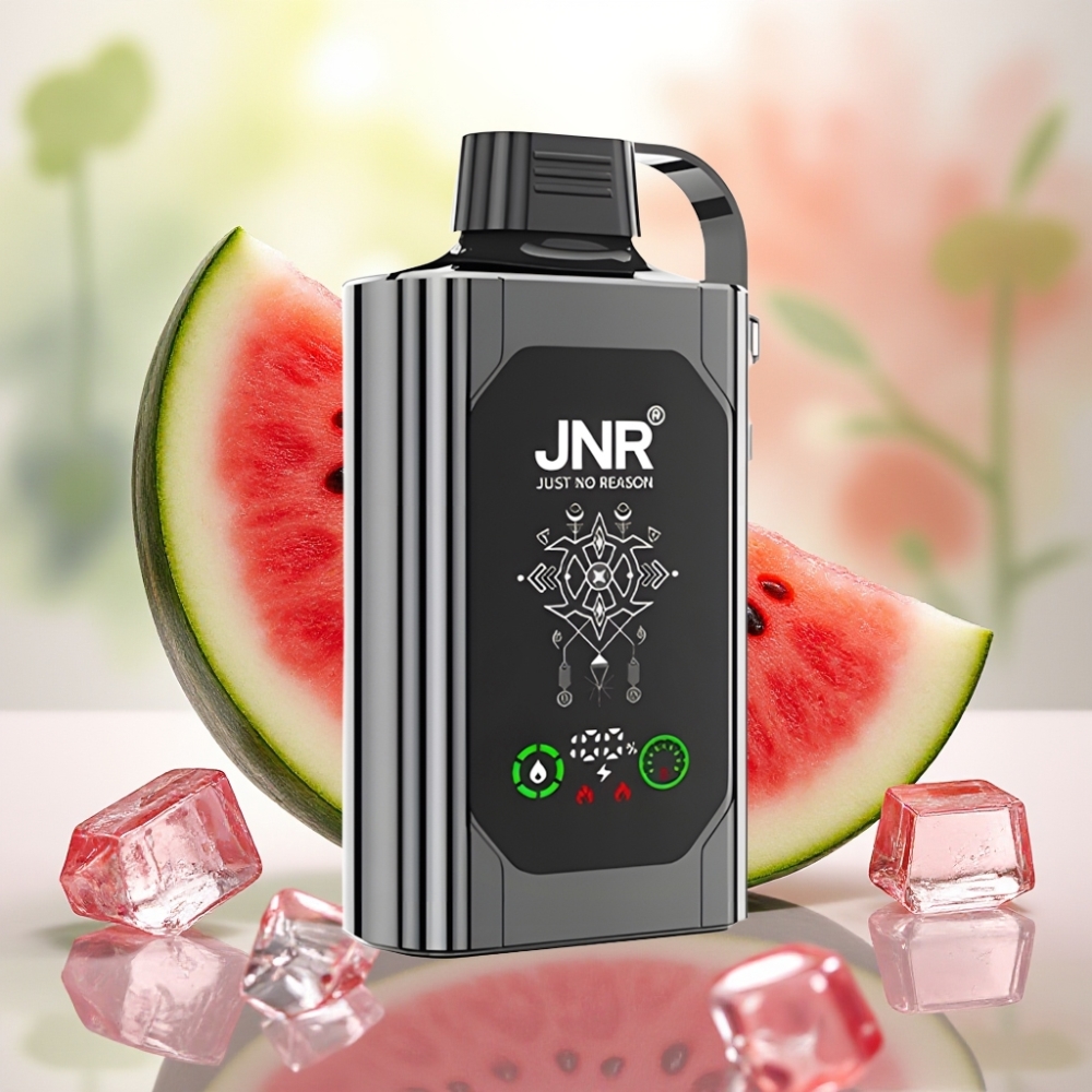 JNR Shisha Hookah Box 20500 نفخة بنكهة البطيخ المثلج شاشة عالية الدقة شحن سريع Type-C