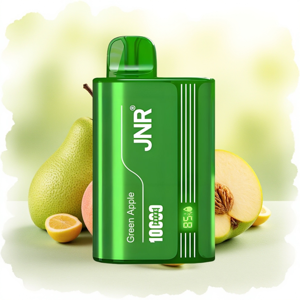 JNR Tank 10000 Puffs 20ml تفاحة خضراء خوخ كمثرى شاحن Type-C