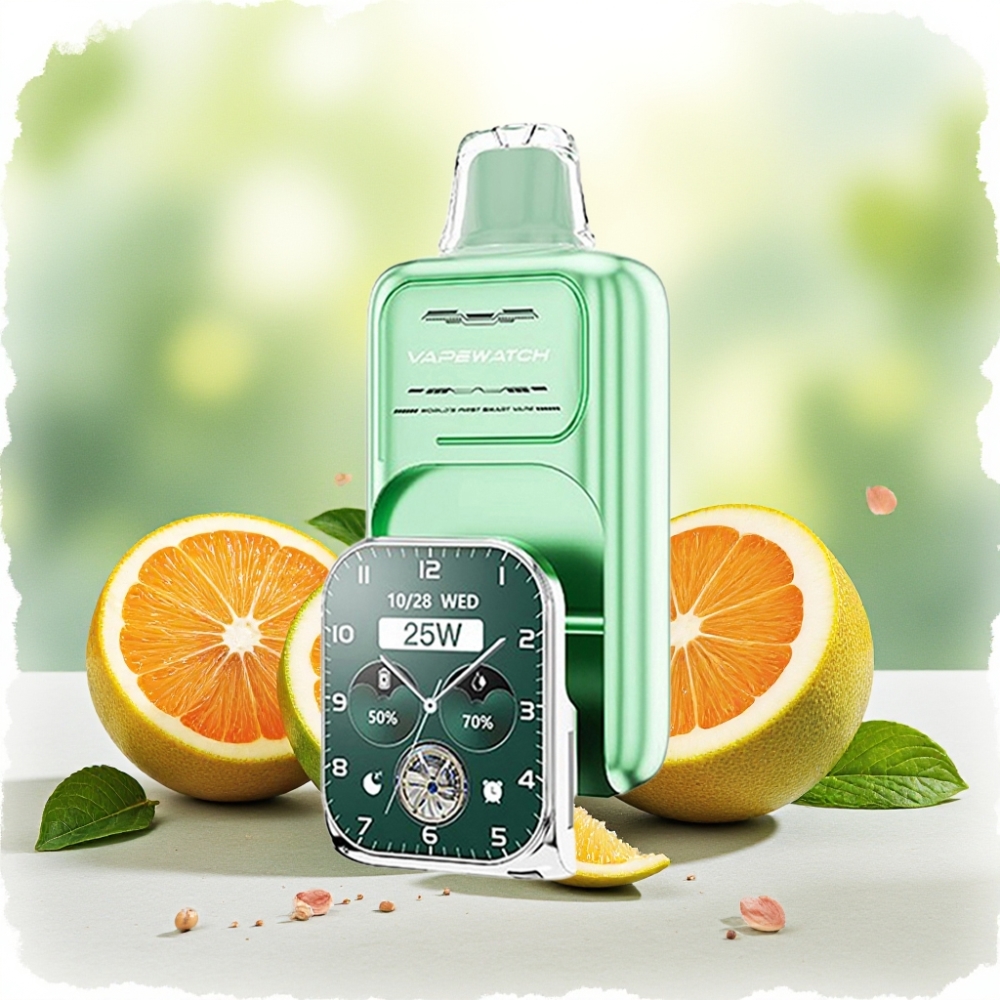 JNR VapeWatch 30000 نفخة سعة 19مل نيكوتين 5% نعناع ميامي