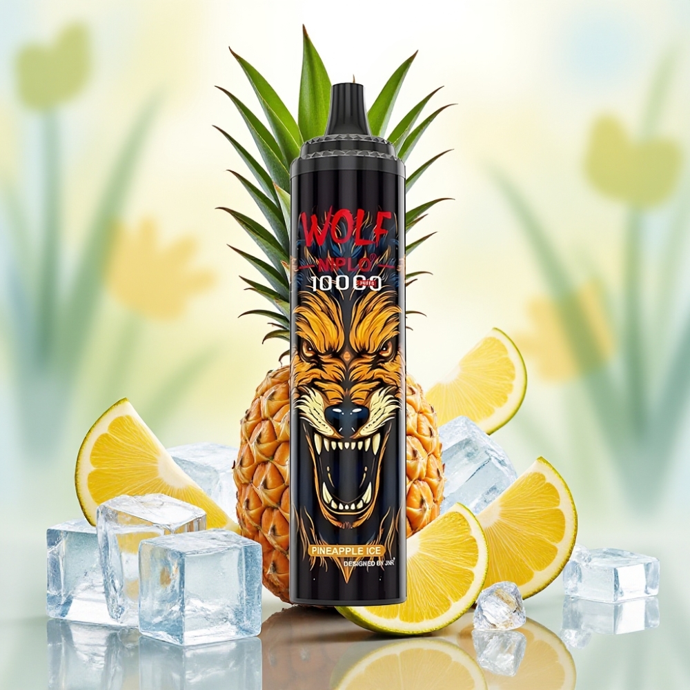 JNR Wolf Niplo 10000 Puffs 20ml أناناس مثلج شبكة 1.0 أوم