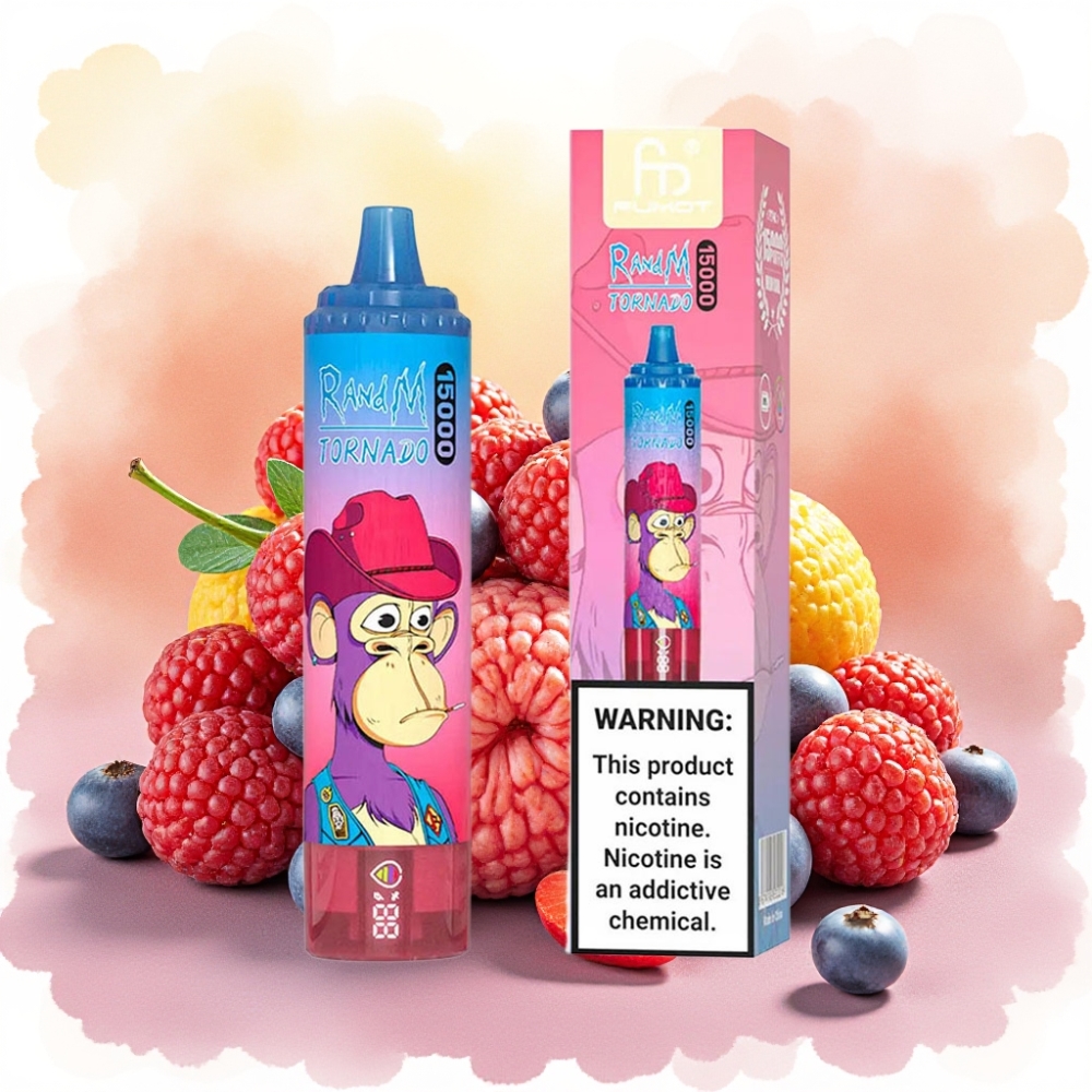 RandM Fumot Tornado 15000 Puffs 25ml 850mAh توت مشكل