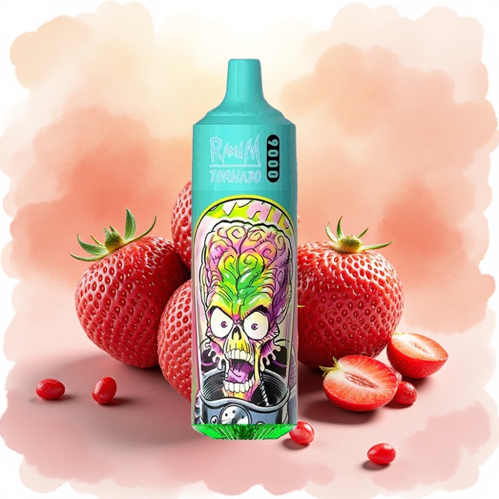 RandM Fumot Tornado 9000 Puffs 18mL فراولة رمان