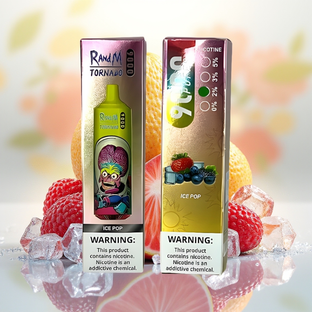 RandM Fumot Tornado 9000 Puffs 18mL Mesh Coil Ice Pop