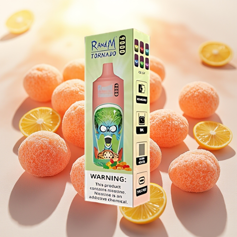 RandM Fumot Tornado 9000 Puffs 850mAh 18mL معكرونة دببة جومي