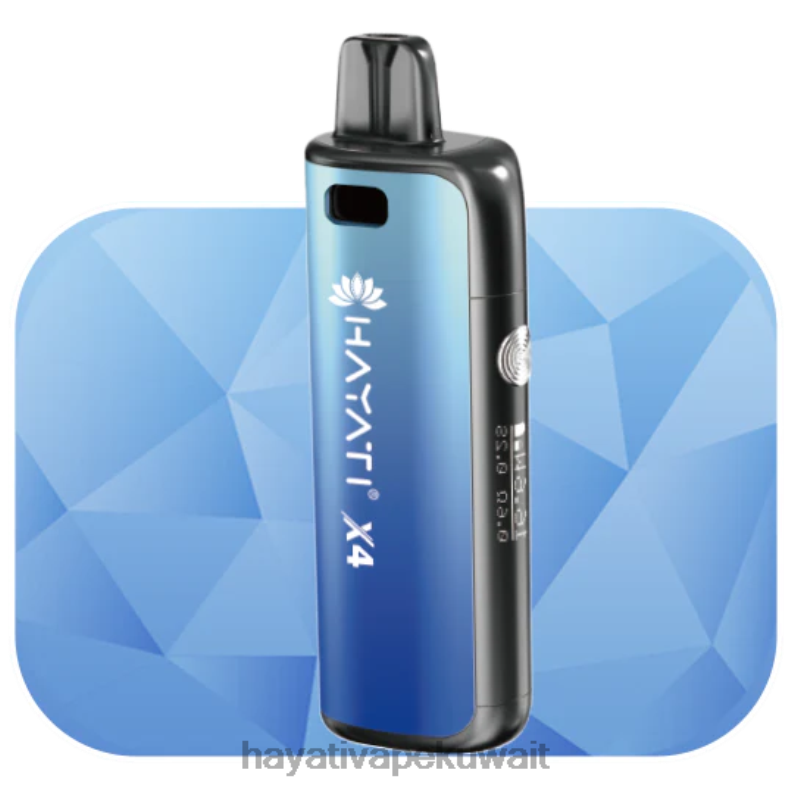 Hayati vape Kuwait - Hayati X4 نظام جراب قابل لإعادة التعبئة الأزرق الغزير DFR47T63